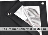 Blackout roller blind - No drilling required - 96 x 100 cm - Portable blackout curtain for windows V1188-MS101-02756-1