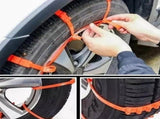 20PCS Universal Reusable Anti-skid Nylon Tire Chains, 36In Snow Chains for Car Tires, Reusable V1366-AZ2-W-11481
