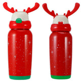 Portable Cute Stainless Steel Thermal Insulation Water Bottle with Straw for Children 500mlRed V1294-YM0901-3117200122911