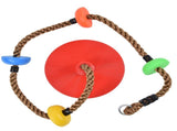 Disc Swing Seat Climbing Rope Colorful High Strength for Kids Children Indoors Outdoors V1294-YM0714-3116210074311