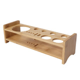 Bartender Kit Stand Large Capacity Space Saving Bamboo Wood Bartending Tool Storage Holder for Bar V1294-YM0703-3118230136611