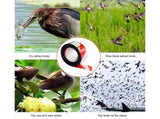 10Pcs Bird Repellent Ribbon Double Side Tape - Silver&Red V1263-JX-925