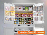 2 Packs Narrow Over the Door Shoe Organizer, Wall Hanging Shoe Rack with Clear Mesh Pockets for V1237-ZY00B079L5P8CB