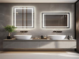 600x800mm LED Bathroom Mirror Anti-fog Illuminated Shatterproof V178-66714