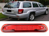 High-Mounted LED Brake Light 55155140AB Compatible with Jeep Grand Cherokee 1999-2004, Red V1237-ZY-715-282