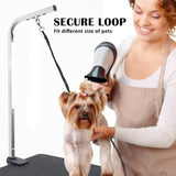 Paw Mat Pet Grooming Salon Table 78cm Adjustable Foldable Mobile for Commercial BLACK V274-PET-PGT101-BK