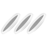 White Rotating Spice Rack Kitchen Organizer with Non- Base, Large Capacity 30cm Plastic Turntable V1369-AZ3-W-18146