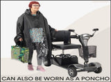 2 Sets, Luxury Poncho for Mobility Scooter, Lightweight Rain Poncho with Window, Universal Fit, V1189-LC-QP-00675