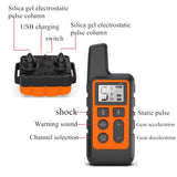 Dog Training Collar, Waterproof USB Rechargeable Dog Remote Trainer with Vibration Shock and Beep V1192-AZ-W-11808