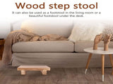 Anti-Slip Bed Stool for High Beds, Wood color V1192-AZ-W-23014