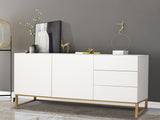 Levede Buffet Sideboard Storage Cabinet White CH1078-WH_NZ