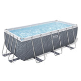 Bestway Swimming Pool 412x201x122cm Steel Frame Pool Set w/Pump Ladder BW-POOL-SQ-412-56728