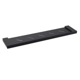 Matt Black Bathroom Square Stainless Steel Shelf Storage Wall Mounted Holder Kit V1233-87007BL