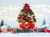 Tabletop Pine Tree Exquisite Artificial Mini Pine Tree for Home Room Holiday Party Decor 17.7in V1294-YM0901-3115240095111