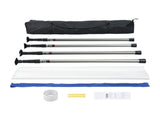 Dust Barrier Poles, 10 Ft Barrier Poles, Dust Barrier System with 4 Telescoping Poles, Magnetic V952-FCPZYCY410FTSUBC3V0