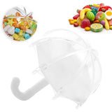 24Pcs Innovative Umbrella Shape Plastic Candy Box Container for Wedding Baby Birthday PartyWhite V1294-YM0901-3115200013914