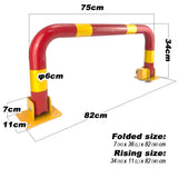Arch Parking Barrier Fold Down Vehicle Security Locker Keyed Different V891-CAR-PBTN-X1