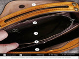 Vintage Grey Leather Handbag - Elegant Multi-Functional Design V888-ELOSUNG33158