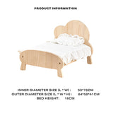 Cat Dog Wooden Bed Pet Sofa for Small Pet Wood Frame Beds With Bedding V488-PCPBB
