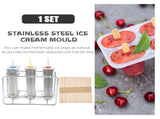 DIY Ice Cream Mold Stainless Steel Simple Maker for Home 1Set V1370-AZ4-09582
