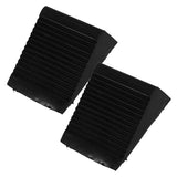 Black Rubber Car Wheel , Heavy-Duty Garage Parking Block for Secure Vehicle Stability V1366-AZ2-W-16100