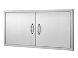 BBQ Access Door, 915x533 mm Double Outdoor Kitchen Door, Stainless Steel Flush Mount Door, Wall V952-SMMBSCJMYS36GACHDV0