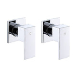 Bathroom Shower Bath Hot and Cold Square Mixer WATERMARK Certified in Chrome V63-847891