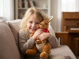 Kangaroo Stuffed Animal with Joey in Pouch & Australia Scarf - Soft Cuddly Plush Toy V1107-CS-DSGZQZ-55