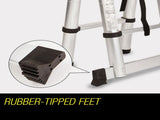 Bullet 4.4m Multipurpose Aluminium Telescopic Folding Ladder Alloy Extension Steps V219-LDRTELBULA44A