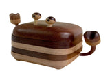 Wooden Square Drink Coasters for Kitchen Countertop Restaurant V1263-JX-5442