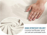 Ottoman Covers Slipcover Rectangle Real Velvet Plh 1 Piece Form Fit Stretch Folding Storage Covers V1258-DP02-F-633