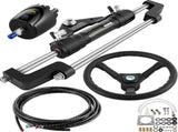 Hydraulic Boat Steering Kit, 300HP Hydraulic Steering Kit Helm Pump, Hydraulic Outboard Steeing Kit V952-YYDJHK6400A-3TJ14V0