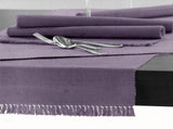 Hoydu Cotton Ribbed Table Runner 45cm x 200cm - LAVENDER MIST V442-GNA-TABLER-RIBBED-200CM-LAVENDERMIST