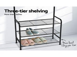 Artiss Clothes Rack Airer Coat Stand 179cm Hanger Rail Closet HANGER-SR6530-STD-BK