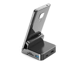 5 in1 Type C to HDMI-compatible Adapter USB 3.0/2.0 TFCard Slot Converter Holder - Black V1263-JX-245