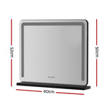 Embellir Makeup Mirror 60x50cm Hollywood Vanity with LED Light Tabletop Black MM-E-FRAME-5060LED-BK