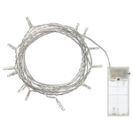 1 Set of 20 LED Plain Warm White Bulb Battery Powered String Lights Christmas Gift Home Wedding V382-PALIANWWBATTLEAD