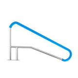 Pool Handrail 55 x 32 inch Stainless Steel with Base Plate for Spas V952-BXGYCFSDDB554Q8KLV0