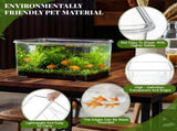 2.5 Gallon Plastic Fish Tank Large Bowl Shatterproof with Crystal Clear Clarity for Terrarium,Flower V1192-AZ-W-26287