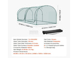 Crop 2.48 x 1.2 x 1.2 m Plant Protection Tent with Zippered Door, Wind-Resistant Tall Crop V952-ZZBHZ1PCS984ZQZ2F001V0