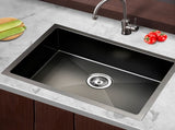 Cefito Kitchen Sink 60X45CM Stainless Steel Basin Single Bowl Black SINK-BLACK-NEW6045