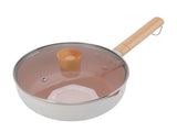 Sauce Pan Stick Proof Aluminum Alloy Multi Functional Milk Pot with Wooden Handle for Induction Gas V1294-YM0512-3118220271611