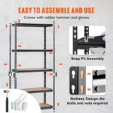 VEVOR Storage Shelving Unit, 5-Tier Adjustable, 907 kg Capacity, Heavy Duty Garage Shelves Metal V952-SXHJC18DX36WX7LTAV0