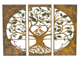 Laser Cut Tree of Life 3 Piece Wall Art 90cm V637-71298TRE
