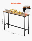 VEVOR Table, Sturdy Metal Frame High Top Pub Table, Narrow Long Kitchen Dining, Cocktail Counter V952-JXBTZJXBTZW5QBVE0001V0