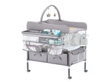 Baby Changing Table, Foldable Diaper Change Station with 2 Fabric Drawers, Side Basket & Hanging V952-ZDNBTQHSHXWD5L2KV001V0