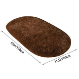 1X Carpet 80X160Cm Soft Oval Rugs Plush Modern Area Rug Shaggy Furry Carpet for Living Room Home V1366-AZ2-W-20644
