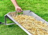 Livestock Feeding Trough, 22 Gallon Capacity, 45" Hay Feeder, Heavy Duty Steel Livestock Trough, V952-SCWSQCSWSQ45LEOTGV0