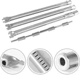 4 Piece Stainless Steel Gas Grill Burner Tube Set with 3 Burners and Crossover Tube for Weber Spirit V1189-LC-HW-00415