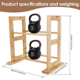 Wood 3D Printer Filament Storage Rack Desktop 2 Tier 3D Printer Filament Spool Holder Stand for Home V1370-AZ4-10561